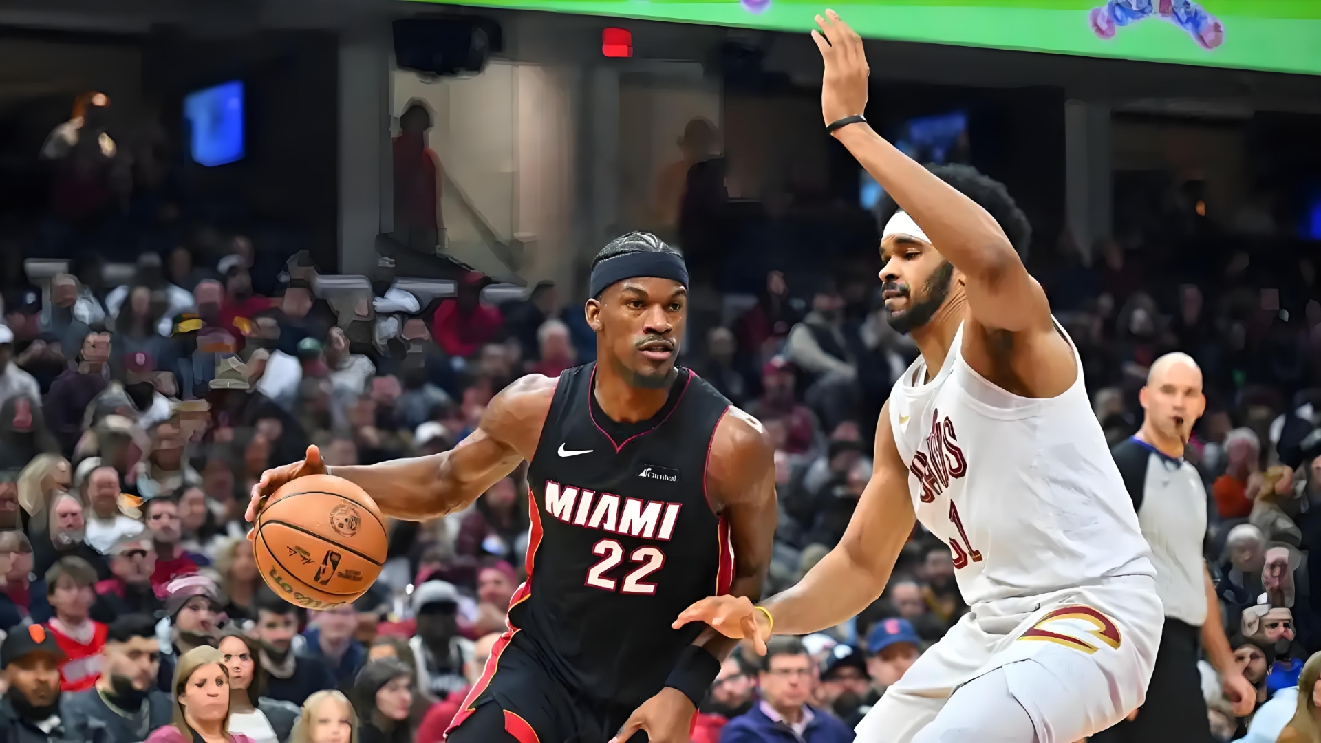 克里夫兰骑士客场战胜迈阿密热火，赢得关键胜利